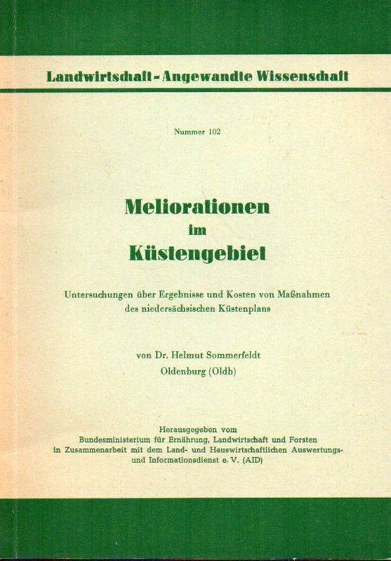 Sommerfeldt,Helmut  Meliorationen im Küstengebiet 