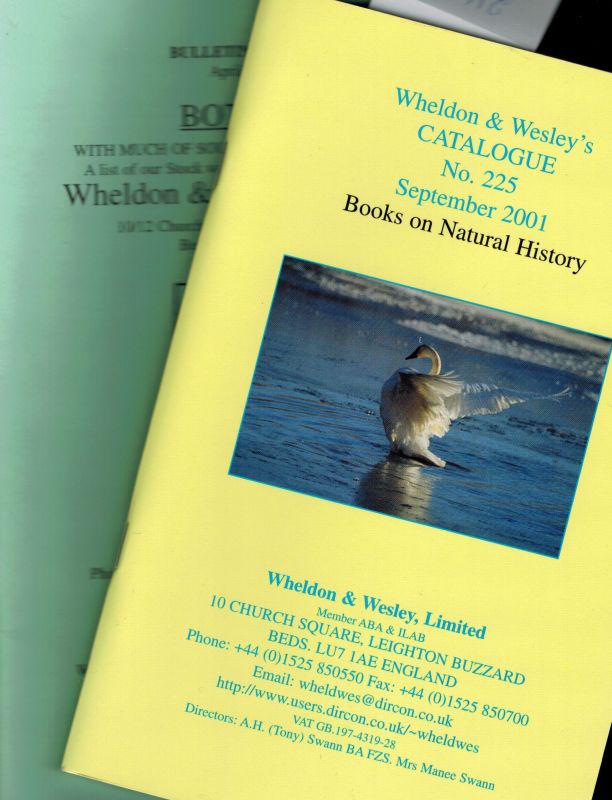 Wheldon & Wesley Ltd.  Wheldon & Wesley's Catalogue 225 September 2001 and 