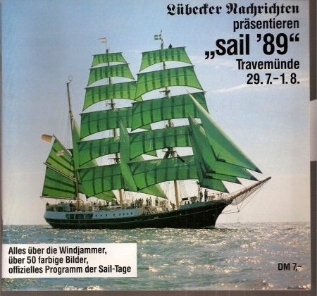 Lübecker Nachrichten  präsentieren sail '89 Travemünde 29.7-1.8. 