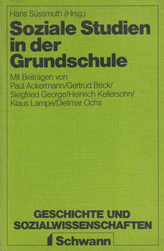 Süssmuth,Hans (Hsg.)  Soziale Studien in der Grundschule 
