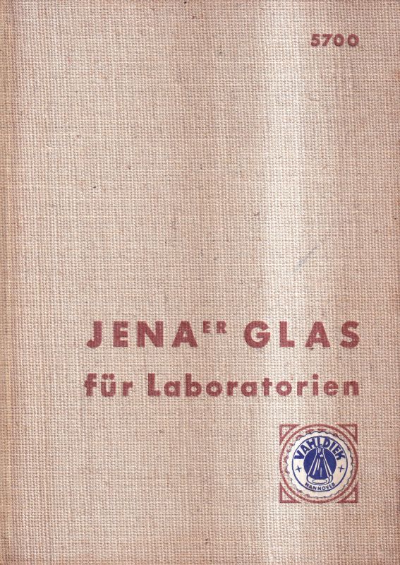 Jenaer Glaswerk Schott & Gen.  Jenaer Glas für Laboratorien 