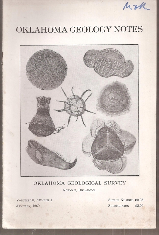 Oklahoma Geological Survey  Oklahoma Geology Notes Volume 20,Number 1,January 1960 