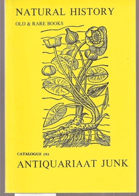 Antiquariaat Junk  Old & Rare Books on Natural History 