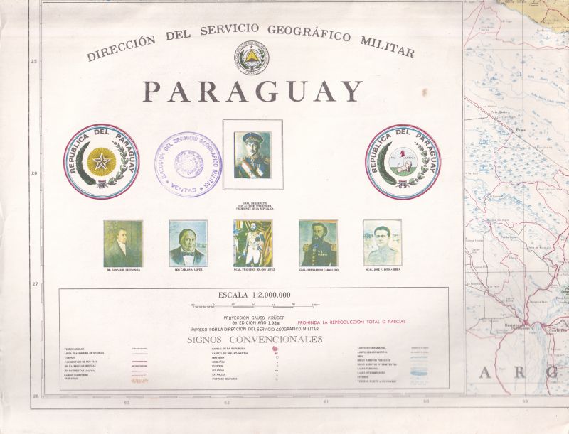 Direcion del Servicio Geografico Militar  Paraguay 