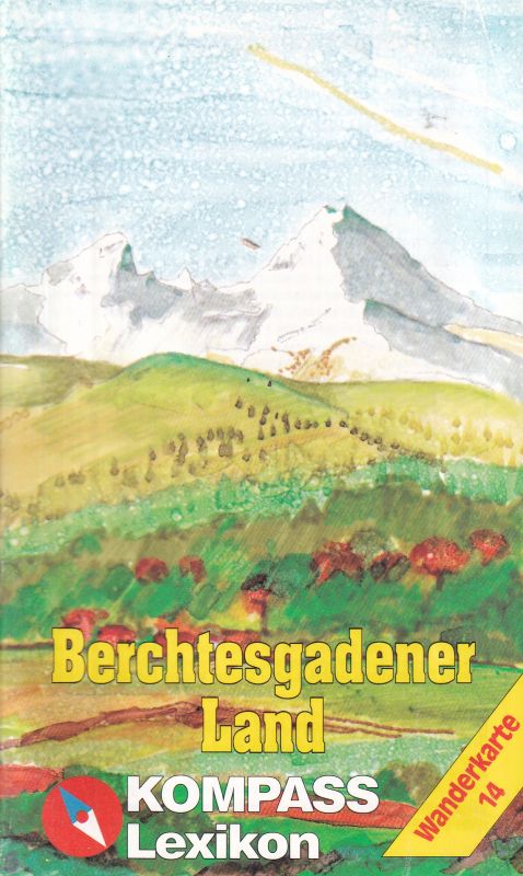 Kompass-Wanderkarte 14 und Lexikon zur Karte  Berchtesgadener Land   Chiemgauer Alpen 