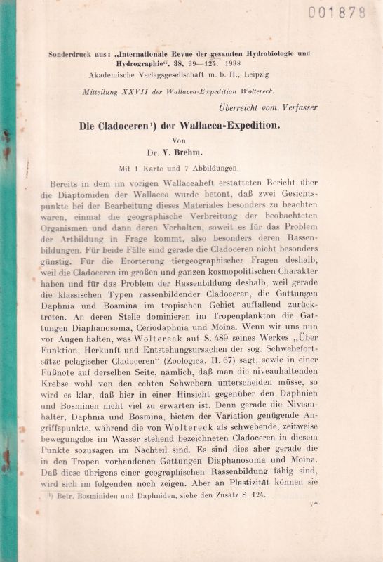 Brehm,V.  Die Cladoceren der  Wallacea-Expedition 