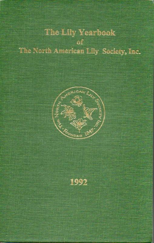 Helsley,Calvin  The Lily Yearbook of the North American Lily Society,Inc. 1992 