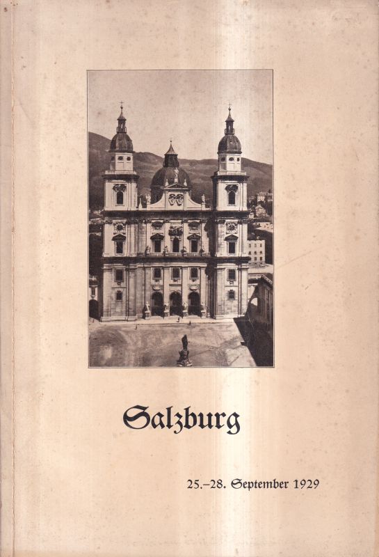 Martin,Franz  Salzburg 25.bis 28.September 1929 