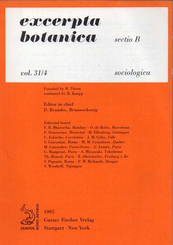 Brandes,D.  Excerpta botanica Sectio B, Volume 31/4 