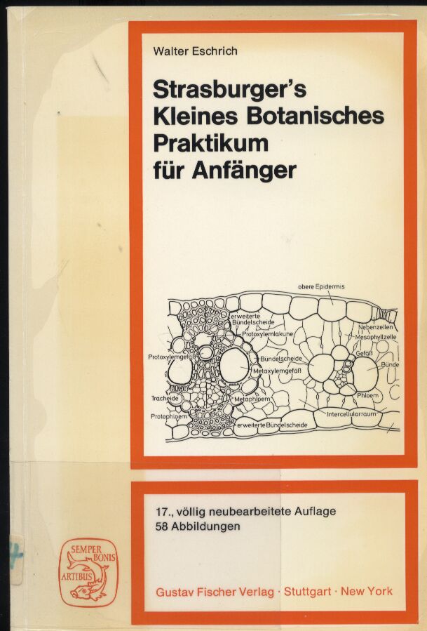Eschrich,Walter  Strasburger´s Kleines Botanisches Praktikum für Anfänger 