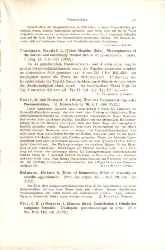 Zentralblatt für Bakteriologie, Parasitenkunde  und Infektionskrankheiten.1.Abteilung 109.Band 1933 No.1/2-25/26 