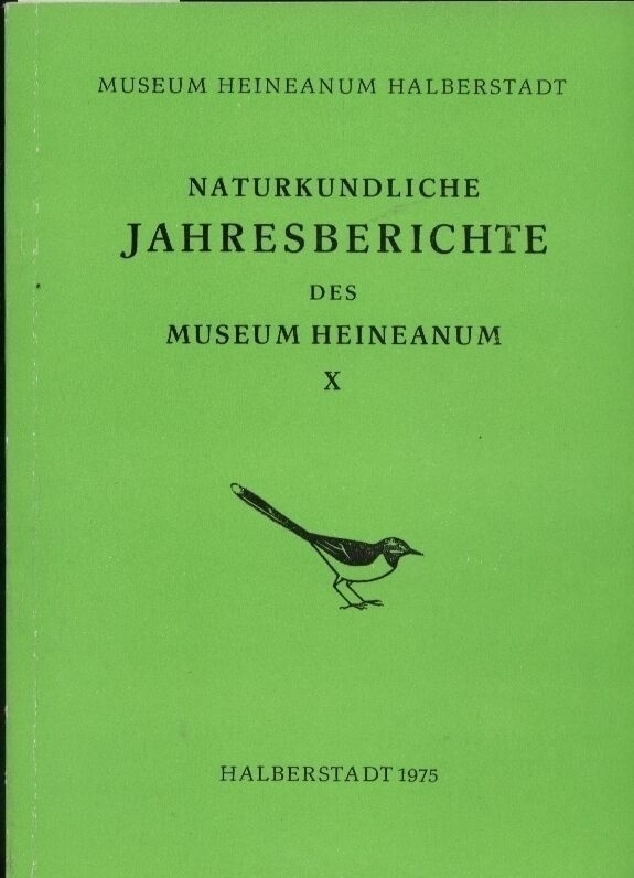 Museum Heineanum  Naturkundliche Jahresberichte X 