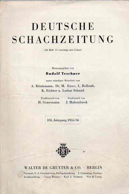 Teschner, R.  Deutsch Schachzeitung 
