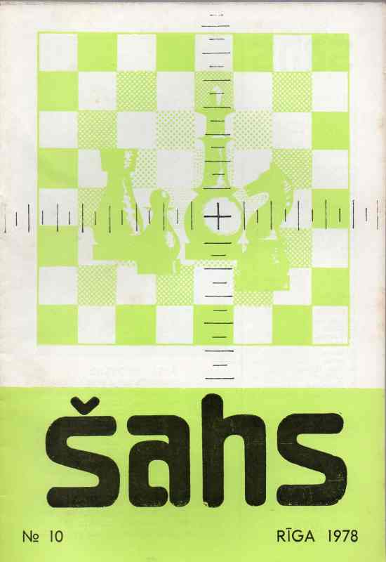 LPSR saha federacijas  Sahs Nr.10  1978    (Schachzeitschrift) 