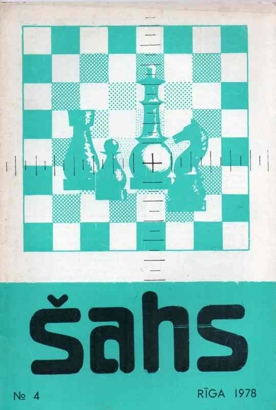 LPSR saha federacijas  Sahs Nr.4  1978    (Schachzeitschrift) 