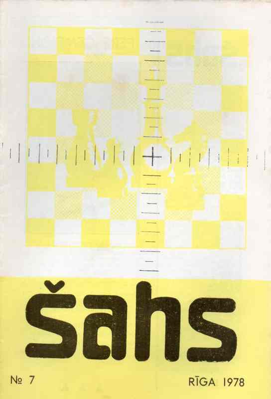 LPSR saha federacijas  Sahs Nr.7  1978    (Schachzeitschrift) 