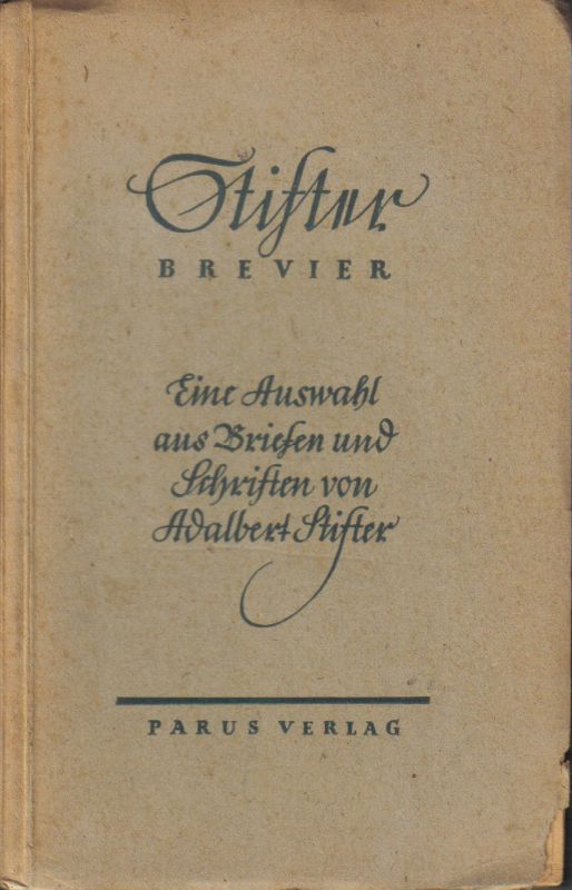 Barth,Franz H.(Hsg.)  Stifter-Brevier 