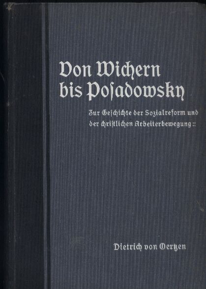Oertzen,Dietrich von  Von Wichern bis Posadowsky 