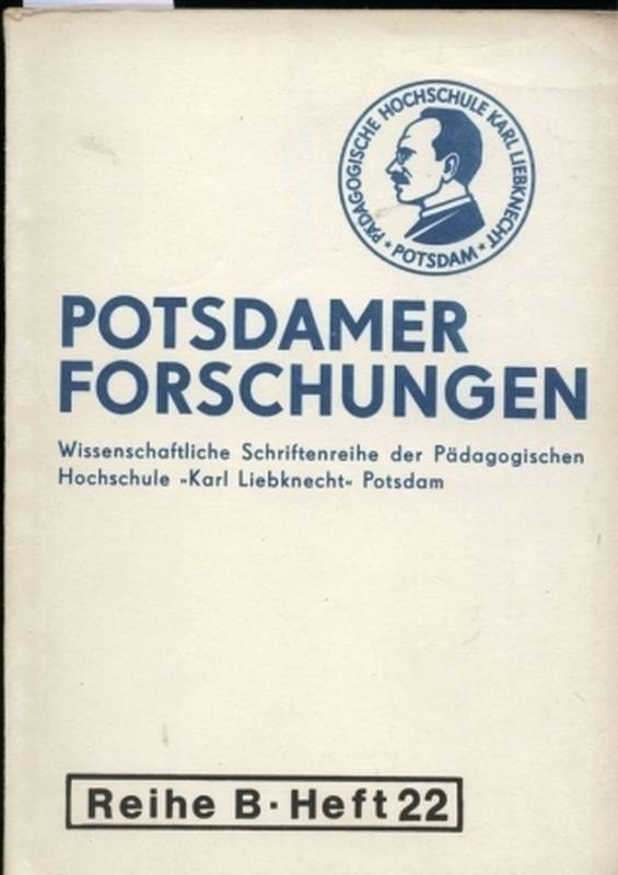 Potsdamer Forschungen  Potsdamer Forschungen Reihe B. Heft 22 