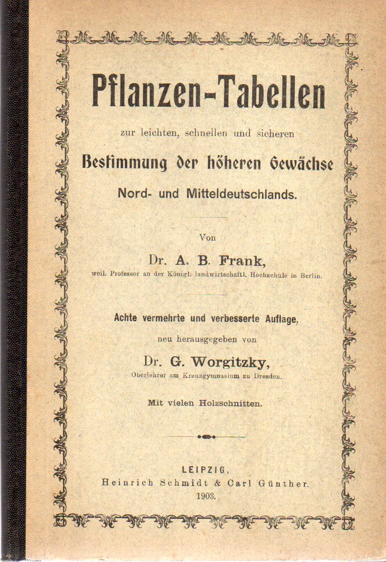 Frank,A.B.  Pflanzen-Tabellen 