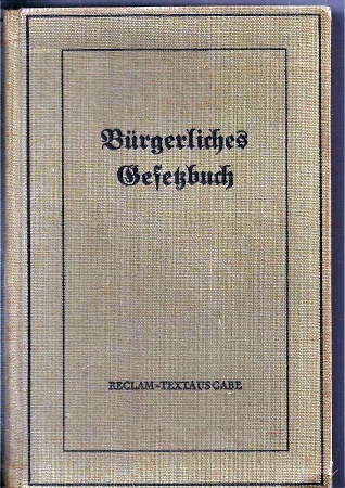 Beyer,Rudolf (Hsg.)  Bürgerliches Gesetzbuch für das Deutsche Reich nebst dem 