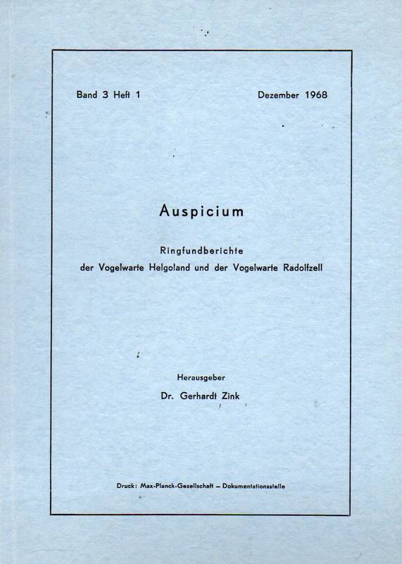 Auspicium  3.Band 1968 Heft 1 
