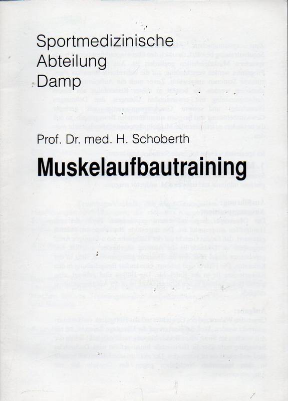 Schoberth,H.  Muskelaufbautraining 