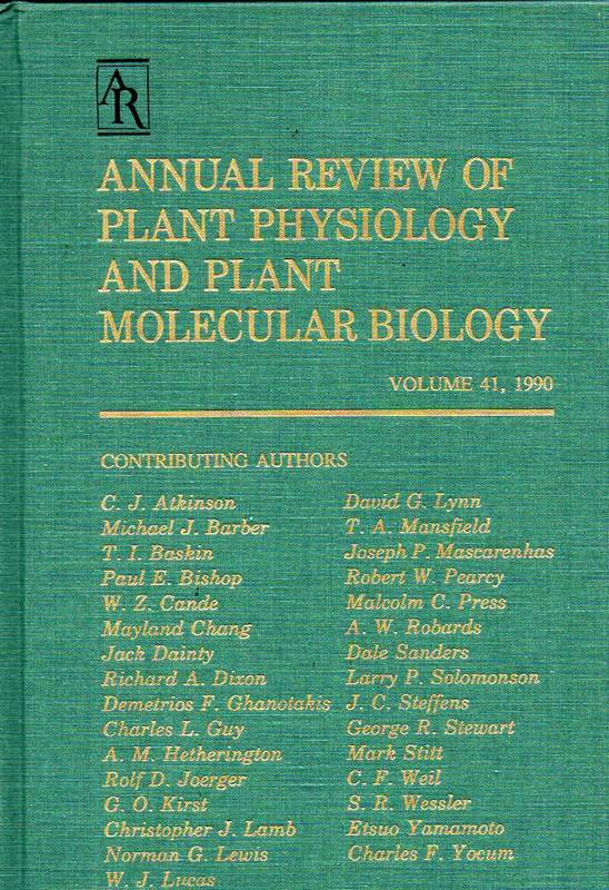 Annual Reviews of Plant Physiology  and Plant Molecular Biology.Volume 41.1990 