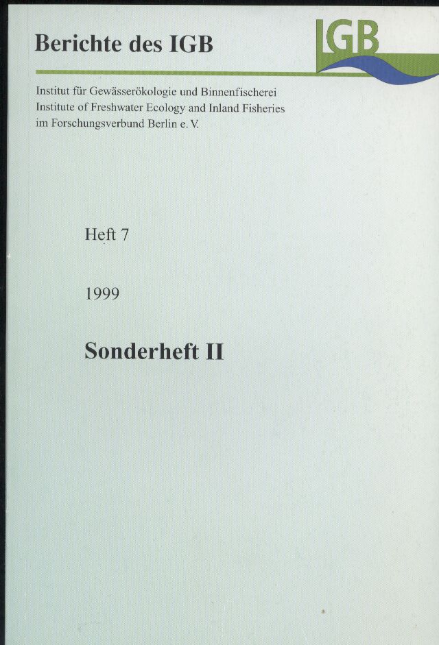 Berichte des IGB  Heft 7/1999: Sonderheft II 