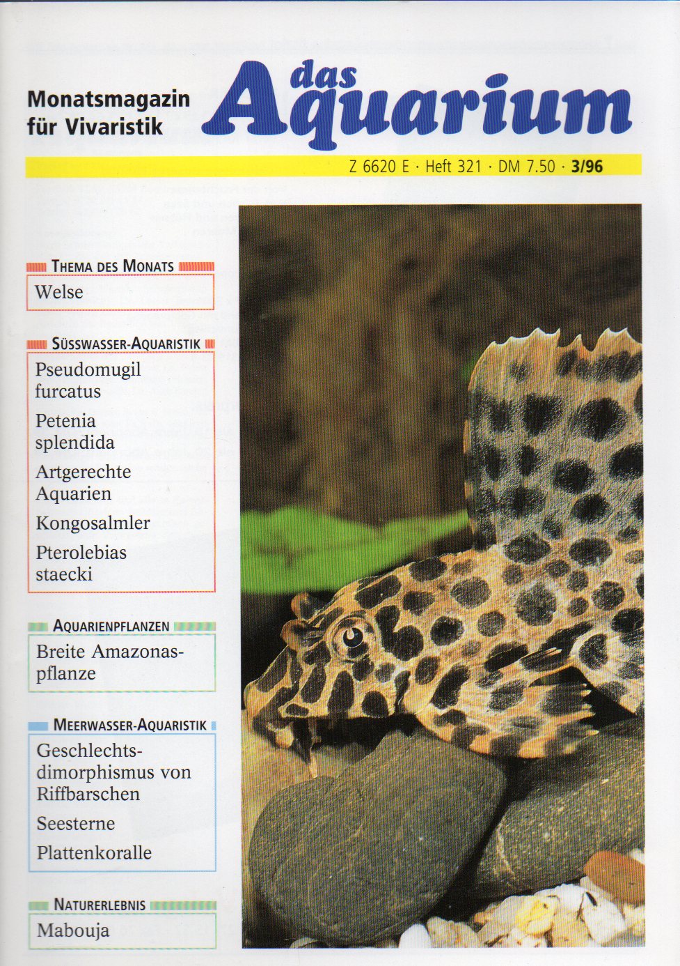 Das Aquarium  30.Jg.1996,Heft 3 