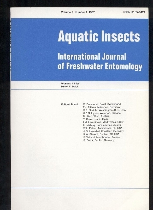 Aquatic insects  Aquatic insects Vol. 9 Number 1-4, 1987 (4 Hefte) 