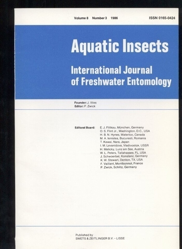 Aquatic insects  Aquatic insects Vol. 8 Number 1-4, 1986 (4 Hefte) 