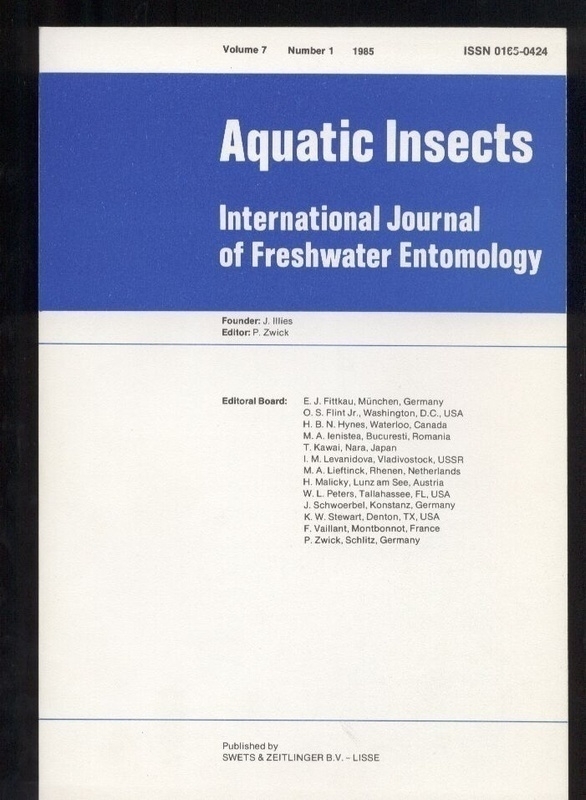 Aquatic insects  Aquatic insects Vol. 7 Number 1-4, 1985 (4 Hefte) 