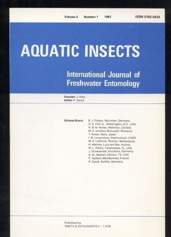 Aquatic insects  Aquatic insects Vol. 5 Number 1-4, 1983 (4 Hefte) 