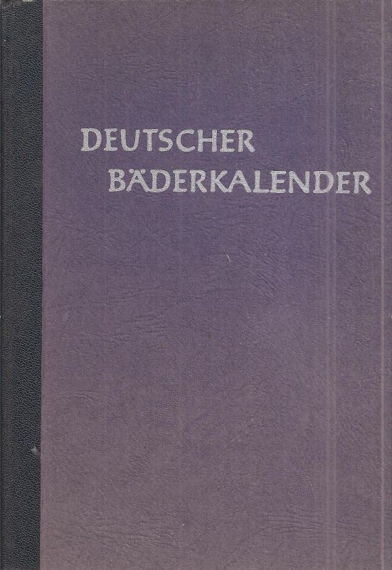 Deutscher Bäderverband e.V.  Deutscher Bäderkalender 1954 2.Teilauslieferung 