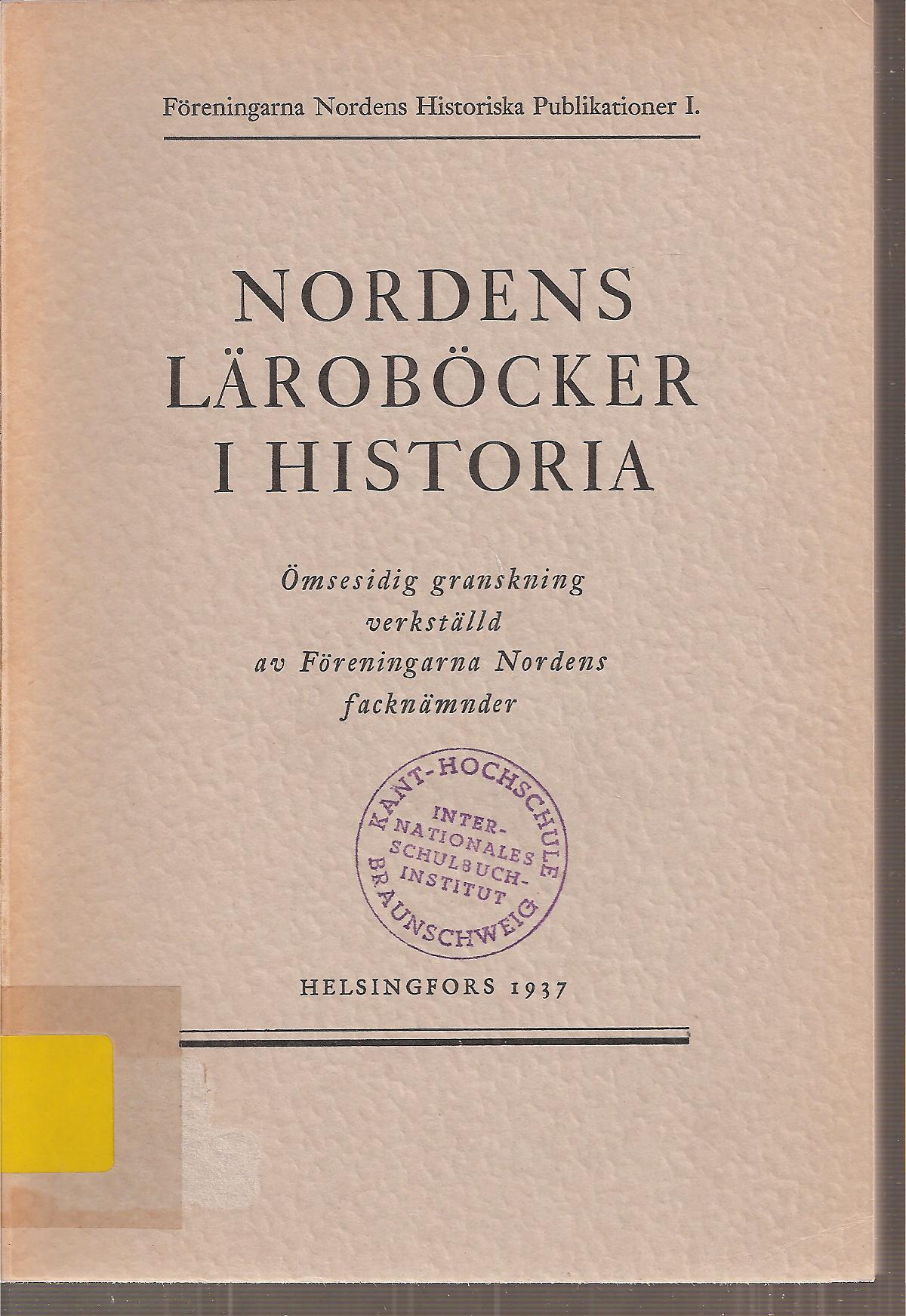 Nordens Läroböcker i Historia  Nordens Läroböcker i Historia 