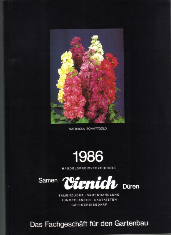 Samen Virnich  Handelspreisverzeichnis 1986 