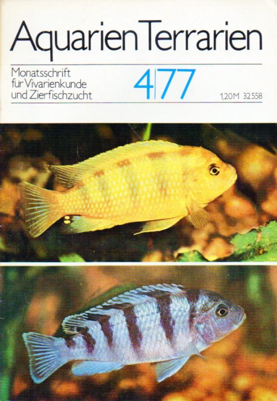 Aquarien Terrarien  Aquarien Terrarien 24.Jahrgang 1977 Heft 2 bis 4 (3 Hefte) 