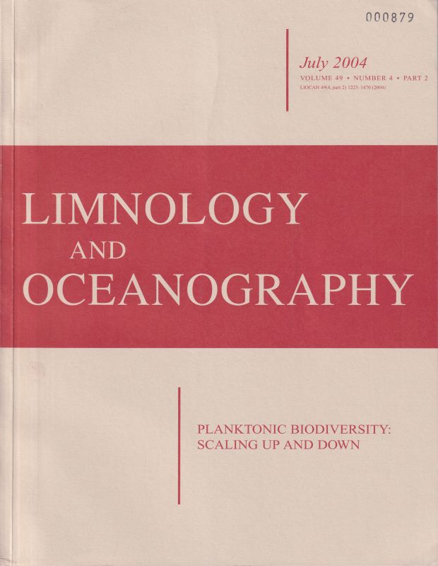 Limnology and Oceanography  Limnology and Oceanography Volume 49, Number 4, part 2 July 2004. 