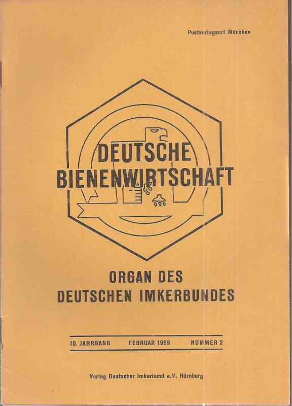Deutsche Bienenwirtschaft  10.Jahrgang 1959 Heft 2 (1 Heft) 