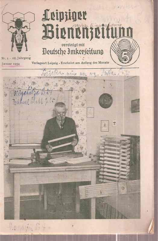 Leipziger Bienenzeitung  Leipziger Bienenzeitung 68.Jahrgang 1954 Heft 1-5,7,8 und 10-12 