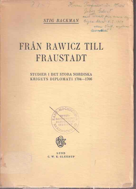 Backman,Stig  Fran Rawicz till Fraustadt 