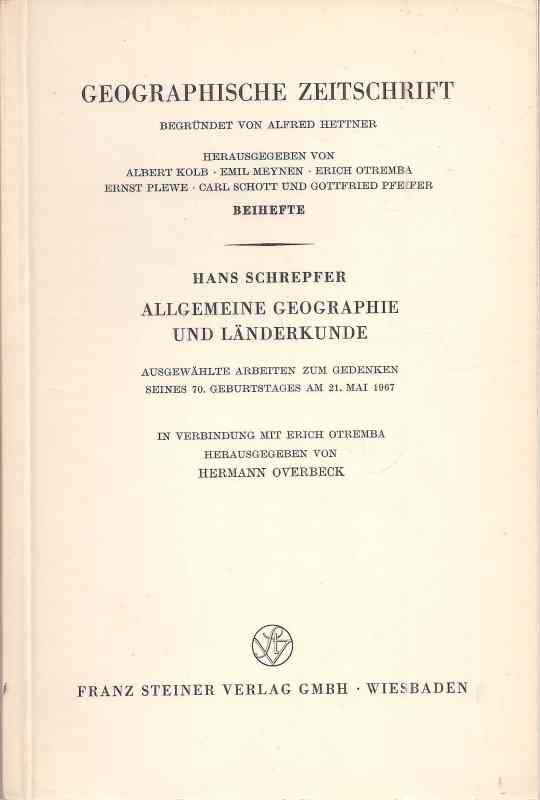 Schrepper,Hans  Allgemeine Geographie und Länderkunde 