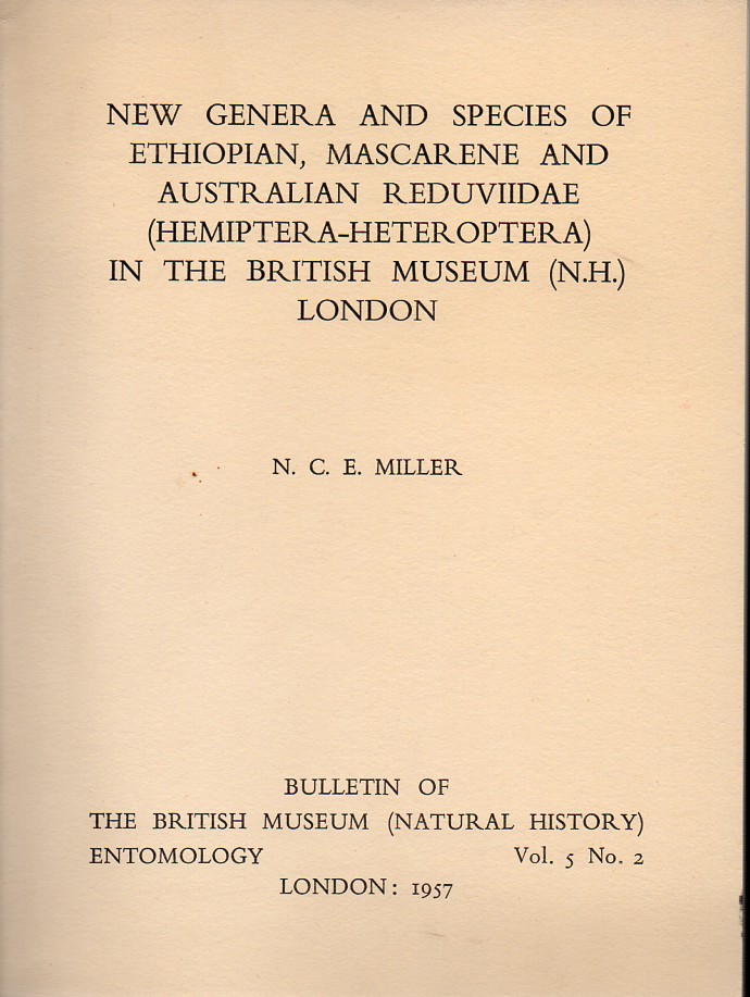 Miller,N.C.E.  New genera and species of Ethiopian, Mascarene and Australian 