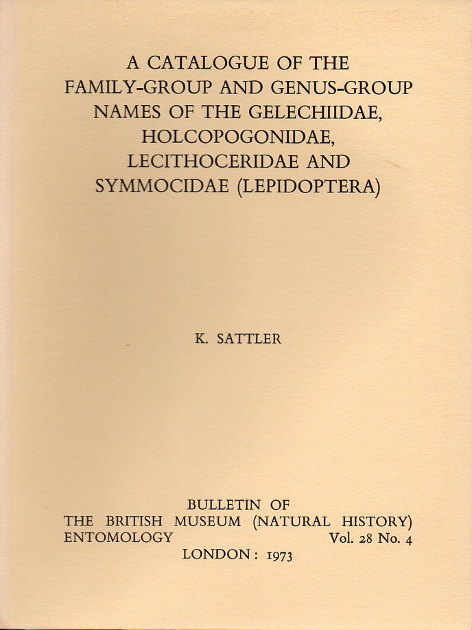 Sattler,K.  A catalogue of the family-group and genus-group names of the 