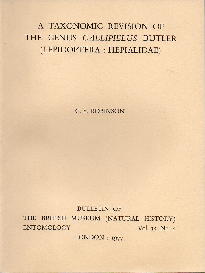 Robinson,G.S:  A taxonomic revision oft he genus Callipielus Butler (Lepidoptera 