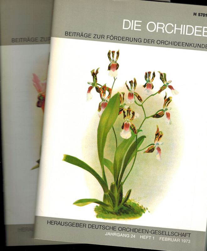 Die Orchidee  Die Orchidee 24.Jahrgang 1973 Heft 1 bis 6 (6 Hefte) 
