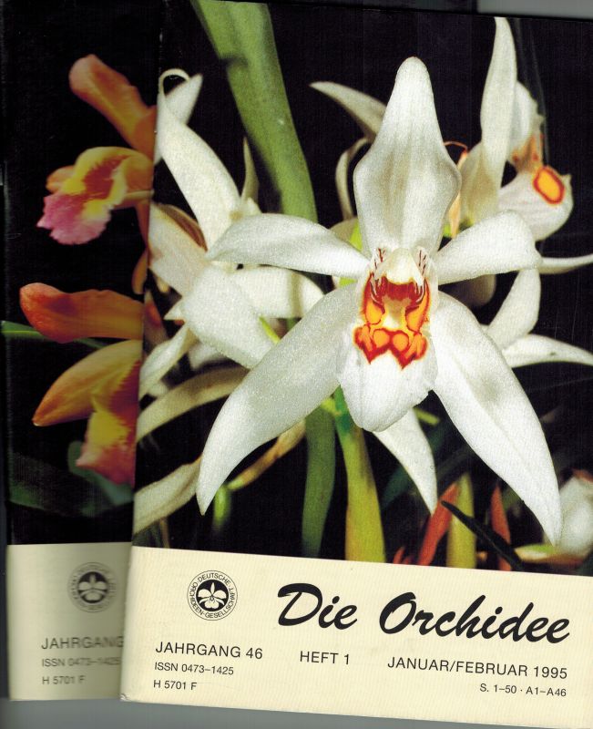 Die Orchidee  Die Orchidee 46.Jahrgang 1995 Heft 1 bis 6 (6 Hefte) 