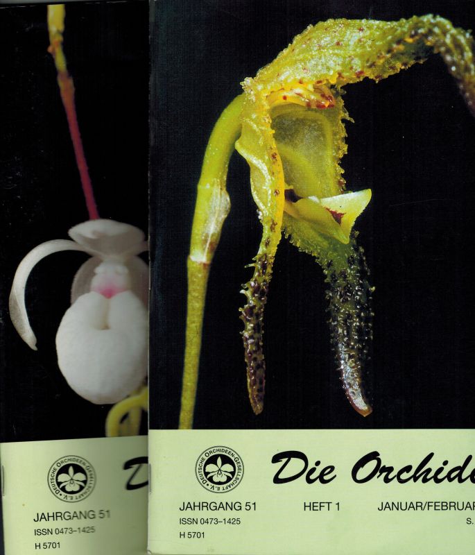 Die Orchidee  Die Orchidee 51.Jahrgang 2000 Heft 1 bis 6 (6 Hefte) 