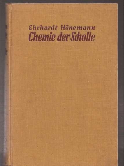 Hönemann,Ehrhardt  Chemie der Scholle 